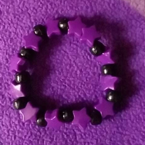 purple star black kandi bracelet - Picture 5 of 5